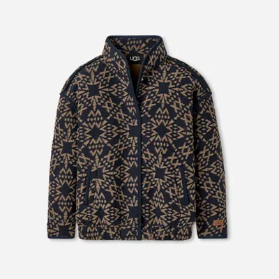 Ugg ® Women's Brigh Snap Jacket Tops In Mariner In Blue