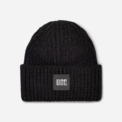 Ugg ® Women's Chunky Rib Beanie Acrylic Blend In Black