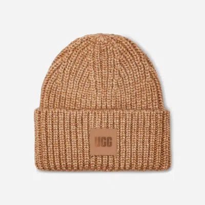 Ugg ® Women's Chunky Rib Beanie Acrylic Blend In Brown/