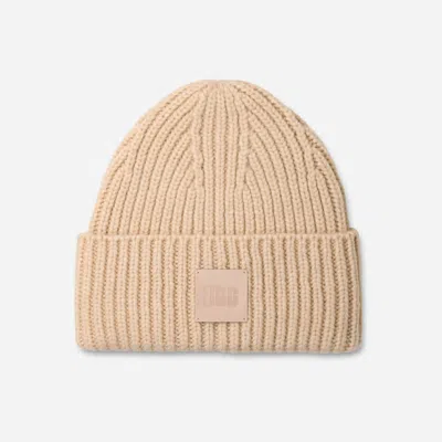 Ugg ® Women's Chunky Rib Beanie Acrylic Blend In Cream