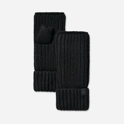 Ugg ® Women's Chunky Rib Fingerless Glove In Black