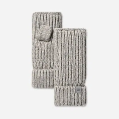 Ugg ® Women's Chunky Rib Fingerless Glove In Cobble