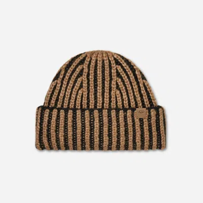 Ugg ® Women's Chunky Rib Micro Beanie In Black Multi