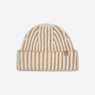 Ugg ® Women's Chunky Rib Micro Beanie In Cream Multi