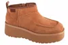 Ugg Ankle Boots High-heeled Platform Sole In Pink