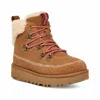 Ugg Alpine Suede Shearling Hiker Boots In Pink