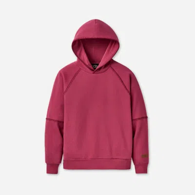 Ugg ® Women's Classic Hoodie Cotton Blend/recycled Materials In Strawberry In Brown