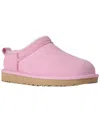 Ugg Micro Suede Boots Pull Tab Rubber Sole In Pink