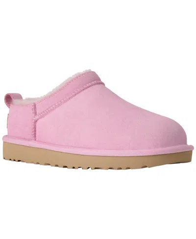 Ugg Women's Classic Micro Pull Tab Round Toe Booties In Pink Diamond