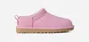 Ugg Micro Suede Boots Pull Tab Rubber Sole In Pink