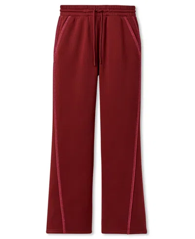 Ugg Women's Classic Mid-rise Straight-leg Pants In Burgundy