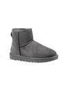 Ugg Asymmetrical Collar Twinface Low Boots With Eva Sole In Gray