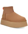 Ugg Mini Puffer Platform Ankle Boot In Chestnut
