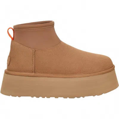 Ugg Women's Classic Mini Dipper Boots In Chestnut In Brown