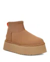 Ugg Mini Puffer Platform Ankle Boot In Chestnut