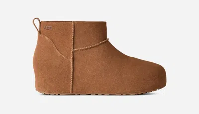 Ugg ® Women's Classic Mini Enwrap Sheepskin Classic Boots In Chestnut
