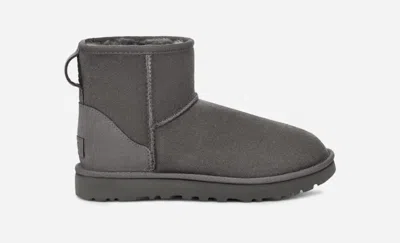 Ugg Classic Mini Ii 1016222 Women's Size 10 Gray Suede Twinface Winter Boots