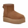 Ugg Classic Mini Platform Boots In Chestnut In Pink
