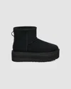 Ugg Black Suede Leather Ankle In Black
