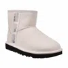 Ugg Women's Classic Mini Side Logo Ii Boot In Ultra Matte White In Neutral