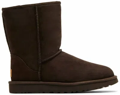 Ugg Women's Classic Short Booties In Chocolate In Brown
