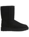 Ugg Logo Patch Mid-tube Boots In Black