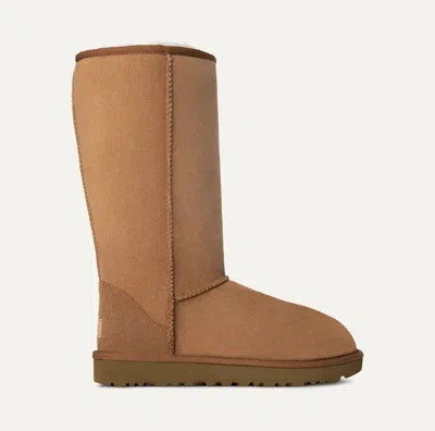 Ugg Women's Classic Tall Sheepskin Boots In Chestnut In Pink