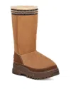 Ugg "trailgazer" Boots Mid-calf Round Toe In Chestnut