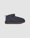 Ugg Women Classic Ultra Mini Boot In Eve Blue In Black