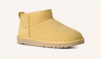 Ugg Women's Classic Ultra Mini Boot In Muted Mustard In Yellow