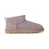 Ugg Ankle-height Boots With Suede And Twinface Composition In Purple