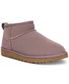 Ugg Classic Ultra Mini Sheepskin Boots In Sugarplum