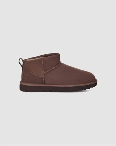 Ugg Women's Classic Ultra Mini Boots In Burnt Cedar In Black
