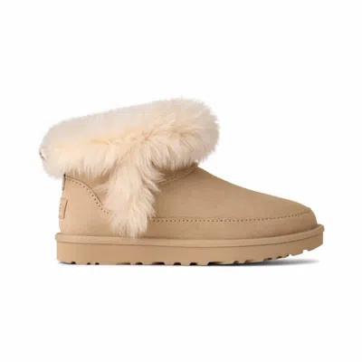 Ugg Women's Classic Ultra Mini Chalet Boot In Sandcastle In Gold