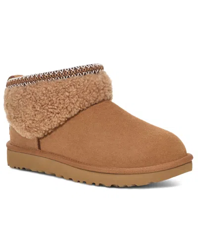 Ugg Women's Classic Ultra Mini Max Curly Boots In Animal Print