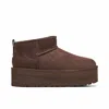 Ugg Classic Ultra Mini Platform Boots Burnt Cedar In Brown