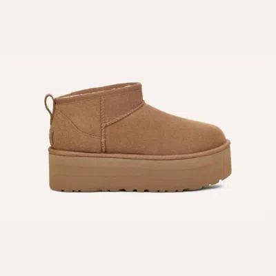 Ugg Womans Classic Ultra Mini Platform In Brown