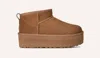 Ugg Suede Classic Ultra Mini Platform Boots In Brown