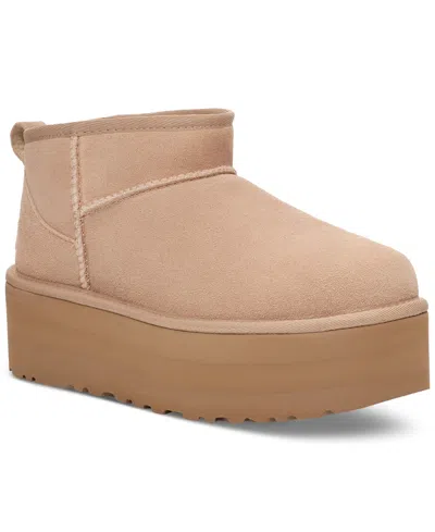 UGG WOMEN'S CLASSIC ULTRA MINI PLATFORM BOOTIES