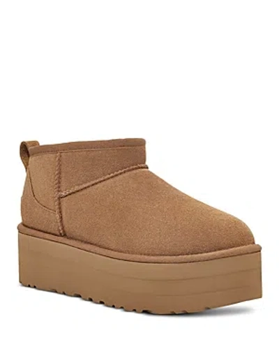 UGG WOMEN'S CLASSIC ULTRA MINI PLATFORM BOOTS