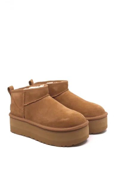 Ugg Women's Classic Ultra Mini Platform In Chestnut