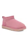 Ugg Classic Ultra Mini Booties In Dusty Orchid