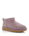 Ugg Classic Ultra Mini Sheepskin Boots In Sugarplum