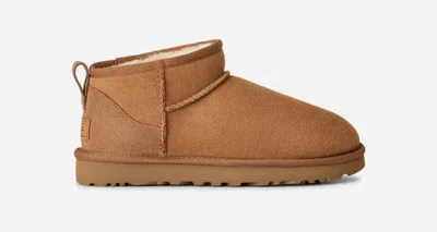 Ugg ® Women's Classic Ultra Mini Sheepskin Classic Boots In Brown/