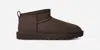 Ugg Clasic Ultra Mini Boots Woman Dust Cocoa In Animal Print