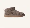 Ugg Stivaletto Donna Classic Ultra Mini Spotted Animalier In Brown