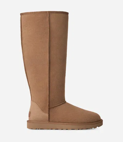 Ugg ® Women's Classic Ultra Tall Sheepskin In Chestnut