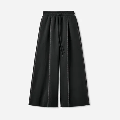 Ugg ® Women's Classic Wide Leg Pant Cotton Blend Bottoms In Black In Multi