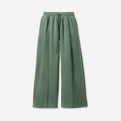 Ugg ® Women's Classic Wide Leg Pant Cotton Blend Bottoms In Green Stone