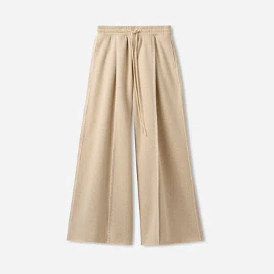 Ugg ® Women's Classic Wide Leg Pant Cotton Blend Bottoms In Sand Heather In Neutral